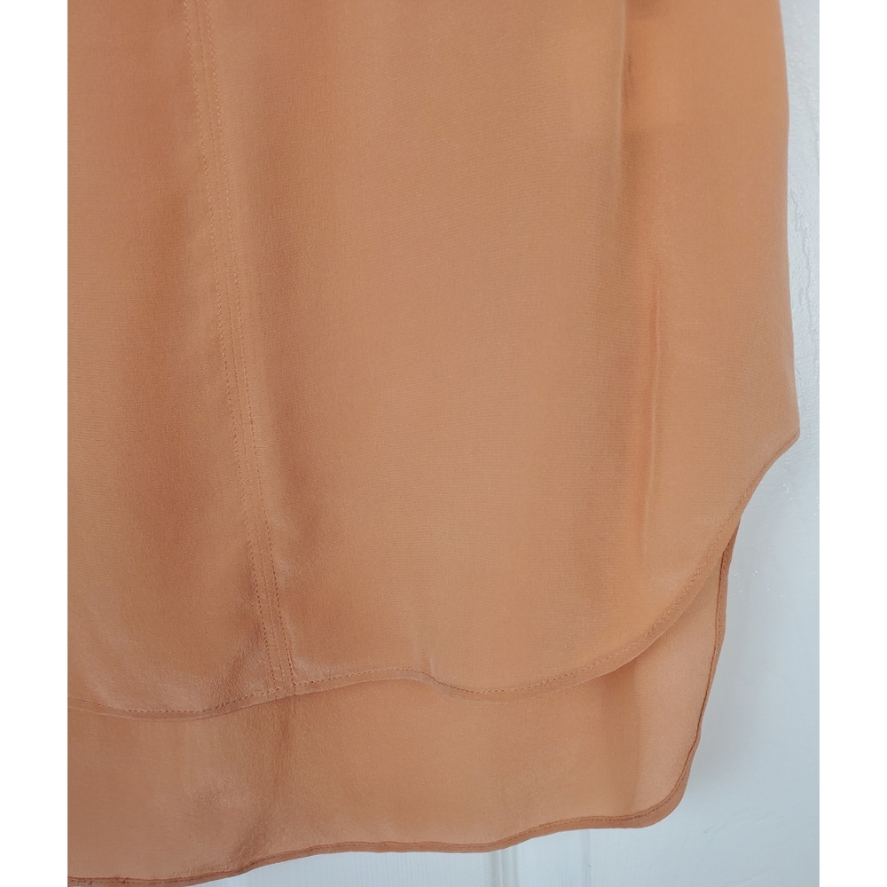 NWT a loves a clay silk fabric mix woven blouse - Picture 9 of 12